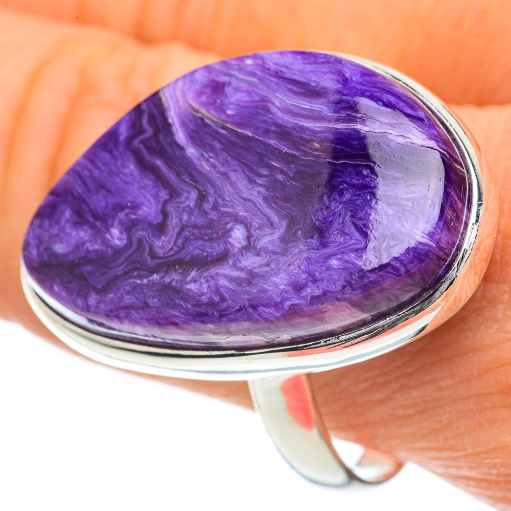 Charoite Rings handcrafted by Ana Silver Co - RING60080