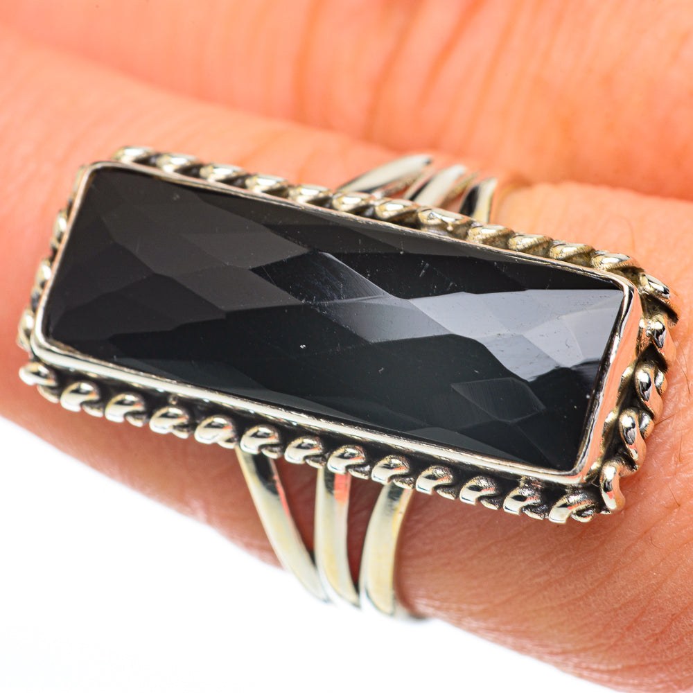 Black Onyx Rings handcrafted by Ana Silver Co - RING60082