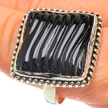 Black Onyx Rings handcrafted by Ana Silver Co - RING60084
