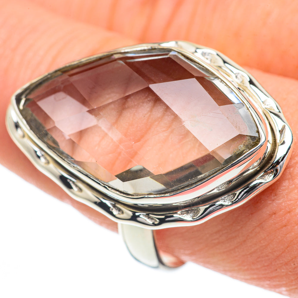White Quartz Rings handcrafted by Ana Silver Co - RING60085