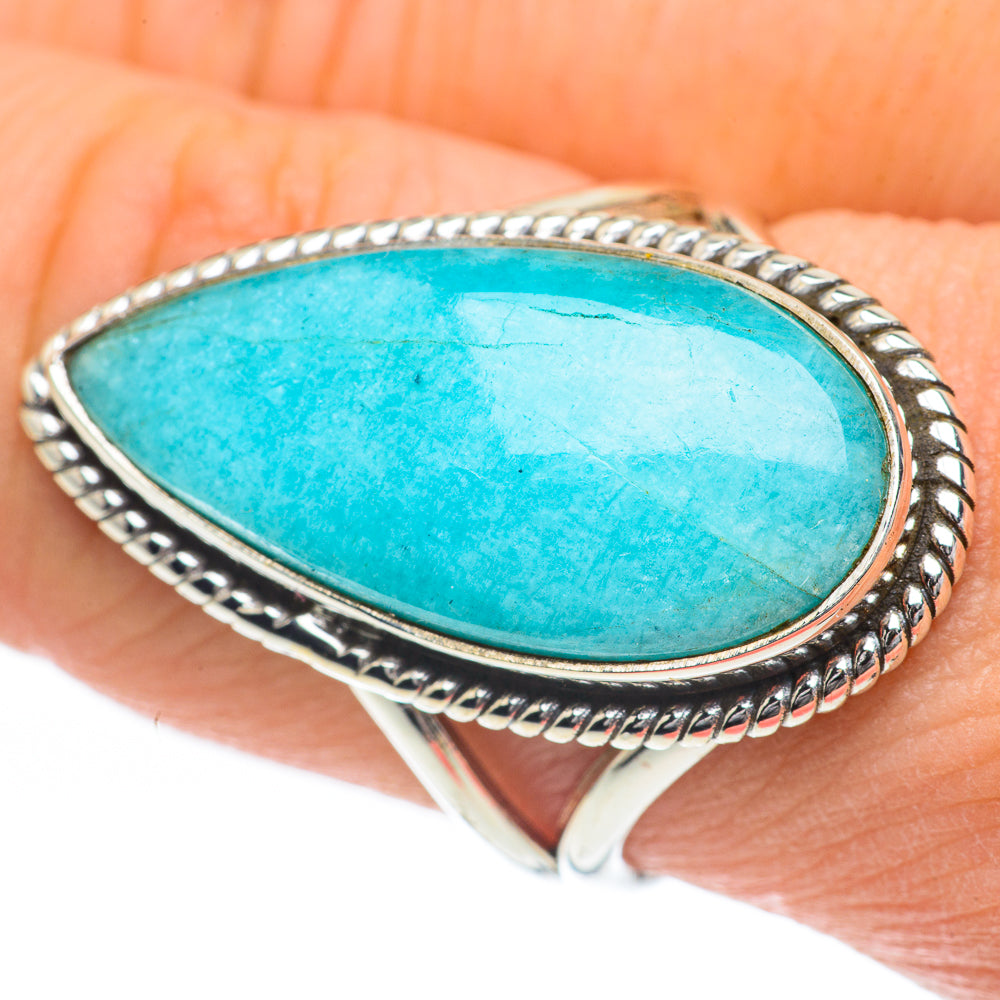 Amazonite Rings handcrafted by Ana Silver Co - RING60090