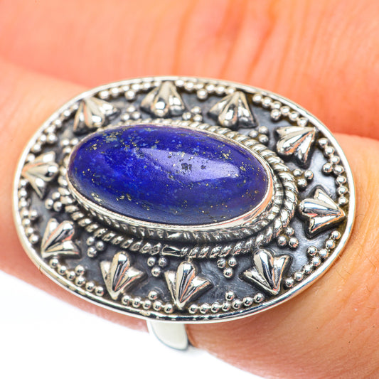 Lapis Lazuli Rings handcrafted by Ana Silver Co - RING60093
