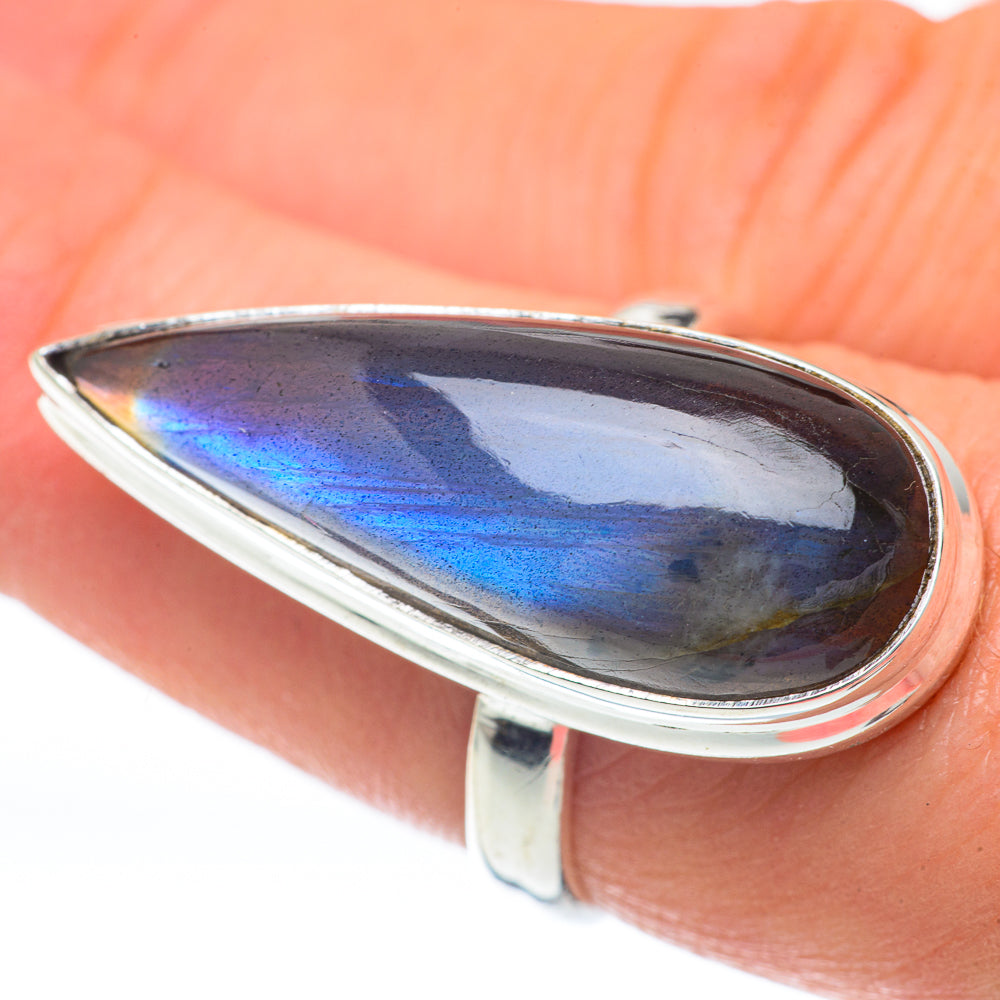 Labradorite Rings handcrafted by Ana Silver Co - RING60094