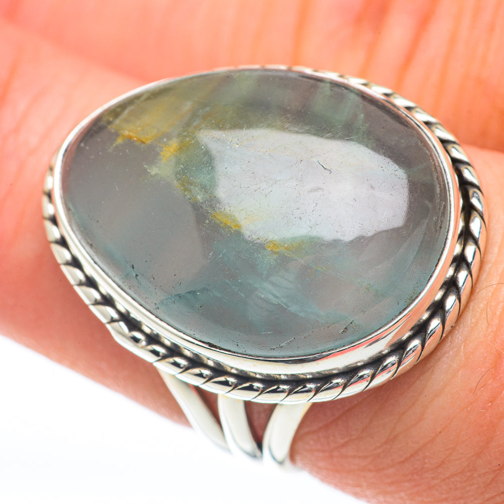 Green Fluorite Rings handcrafted by Ana Silver Co - RING60095
