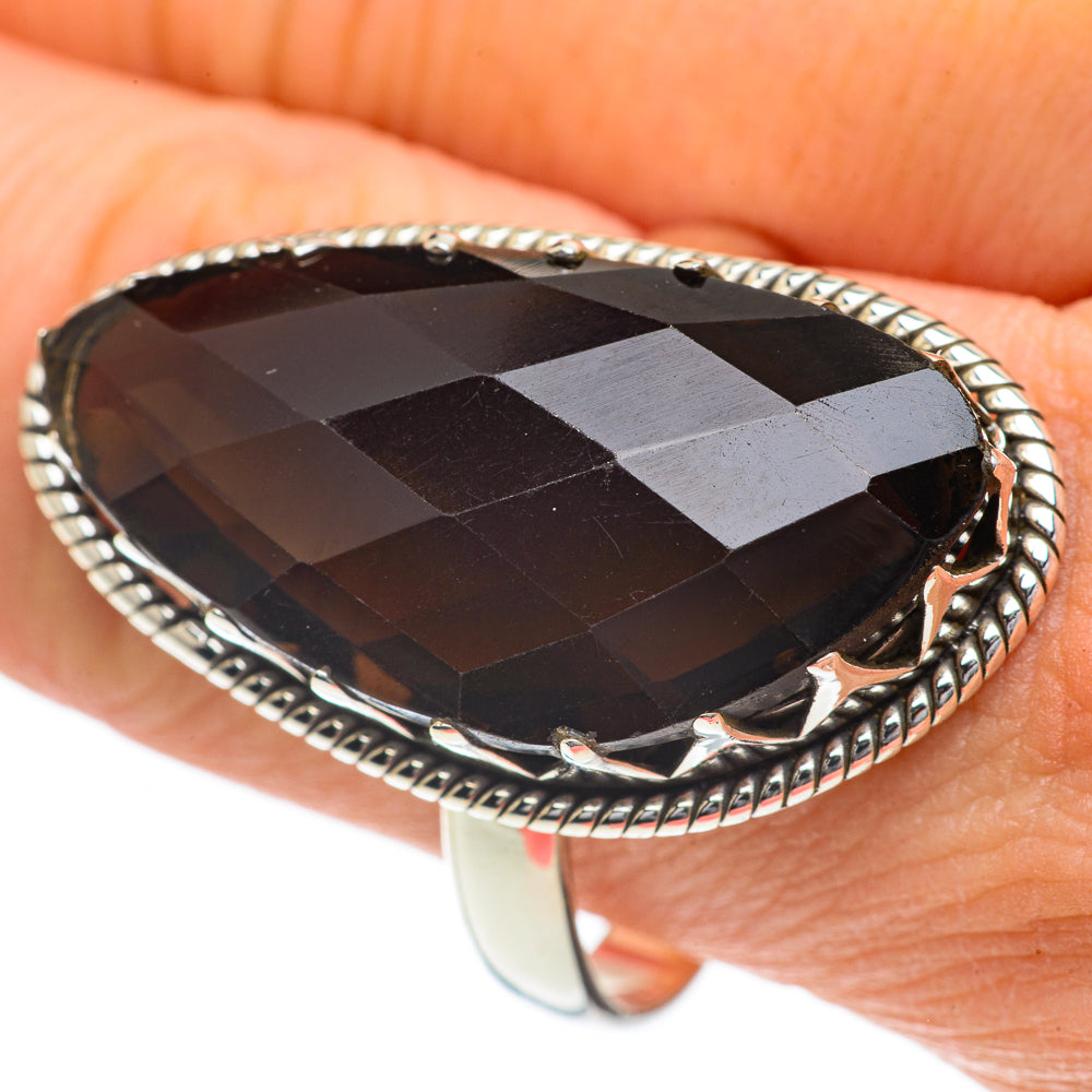 Smoky Quartz Rings handcrafted by Ana Silver Co - RING60104