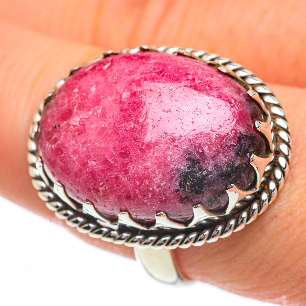 Rhodonite Rings handcrafted by Ana Silver Co - RING60107