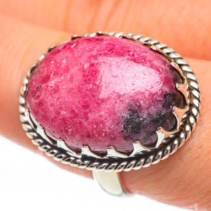 Rhodonite Rings handcrafted by Ana Silver Co - RING60107