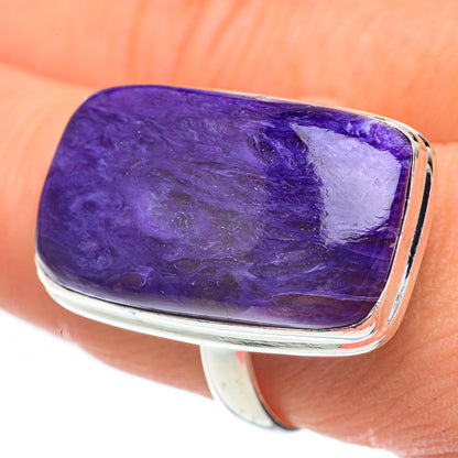 Charoite Rings handcrafted by Ana Silver Co - RING60109