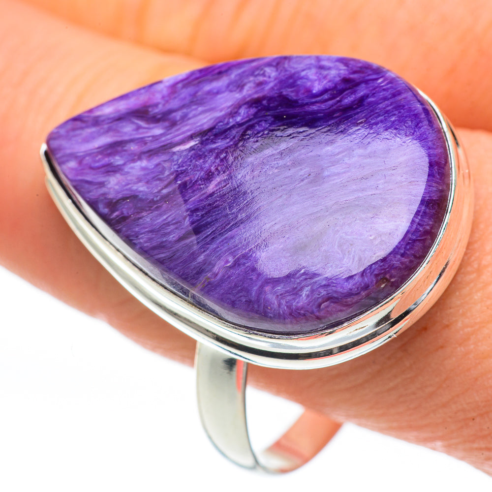 Charoite Rings handcrafted by Ana Silver Co - RING60110