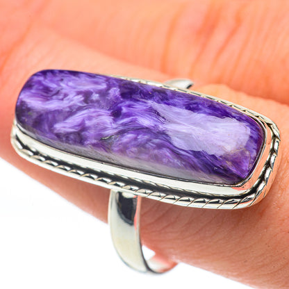 Charoite Rings handcrafted by Ana Silver Co - RING60111