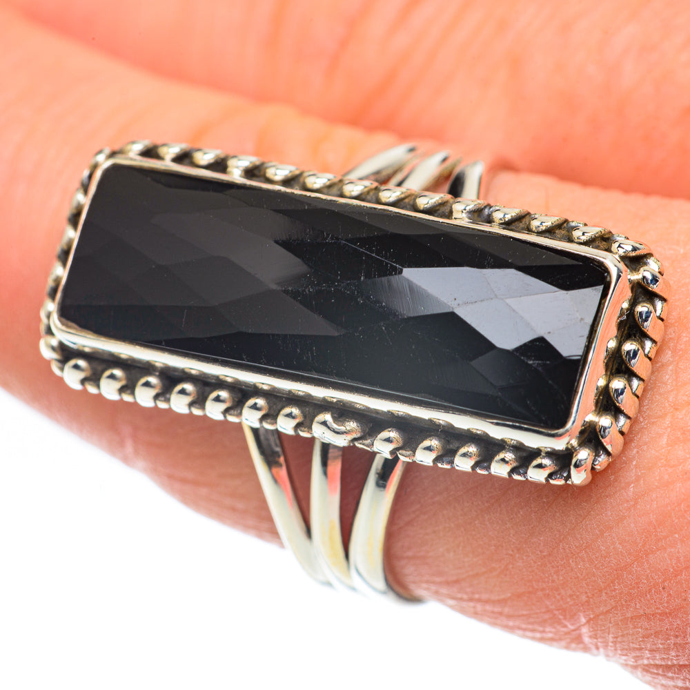 Black Onyx Rings handcrafted by Ana Silver Co - RING60112