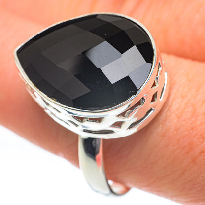Black Onyx Rings handcrafted by Ana Silver Co - RING60113