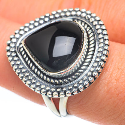 Black Onyx Rings handcrafted by Ana Silver Co - RING60114