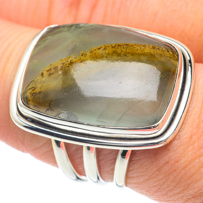 Green Fluorite Rings handcrafted by Ana Silver Co - RING60118