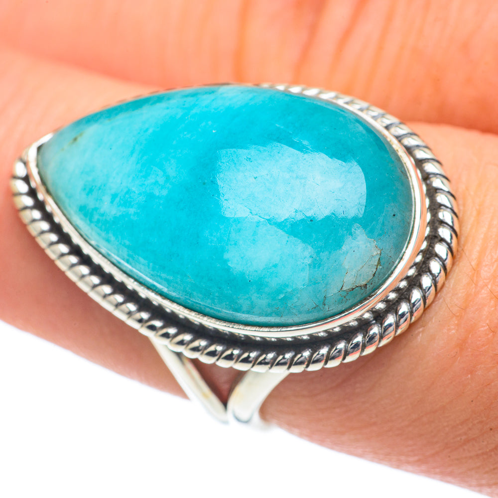 Larimar Rings handcrafted by Ana Silver Co - RING60119
