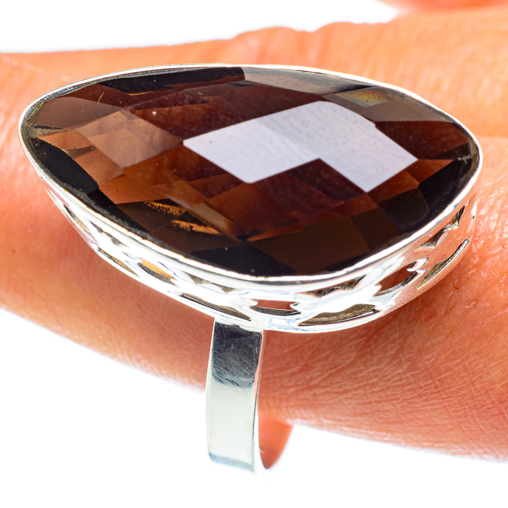 Smoky Quartz Rings handcrafted by Ana Silver Co - RING60130