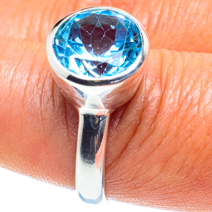 Blue Topaz Rings handcrafted by Ana Silver Co - RING60134