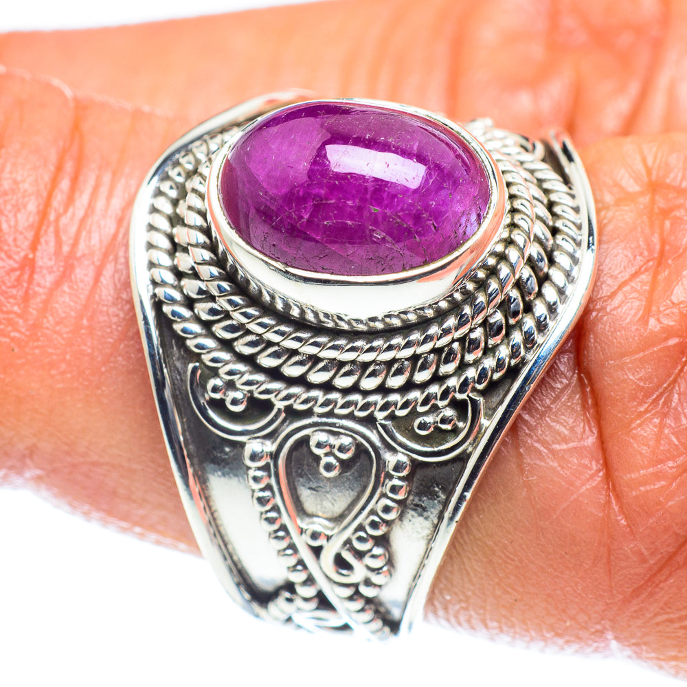 Pink Tourmaline Rings handcrafted by Ana Silver Co - RING60155