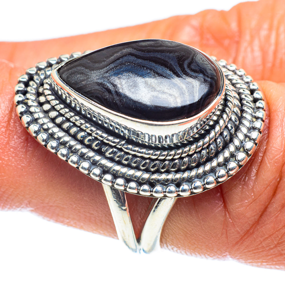 Psilomelane Rings handcrafted by Ana Silver Co - RING60159