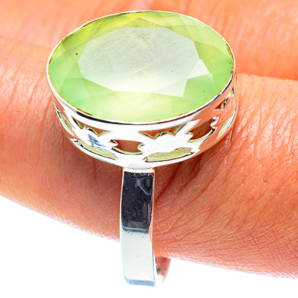 Prehnite Rings handcrafted by Ana Silver Co - RING60160
