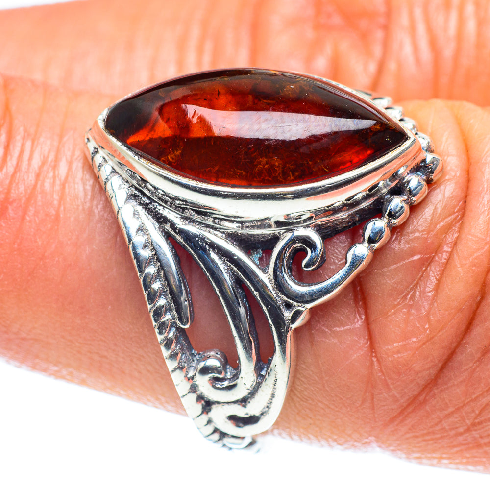 Baltic Amber Rings handcrafted by Ana Silver Co - RING60164