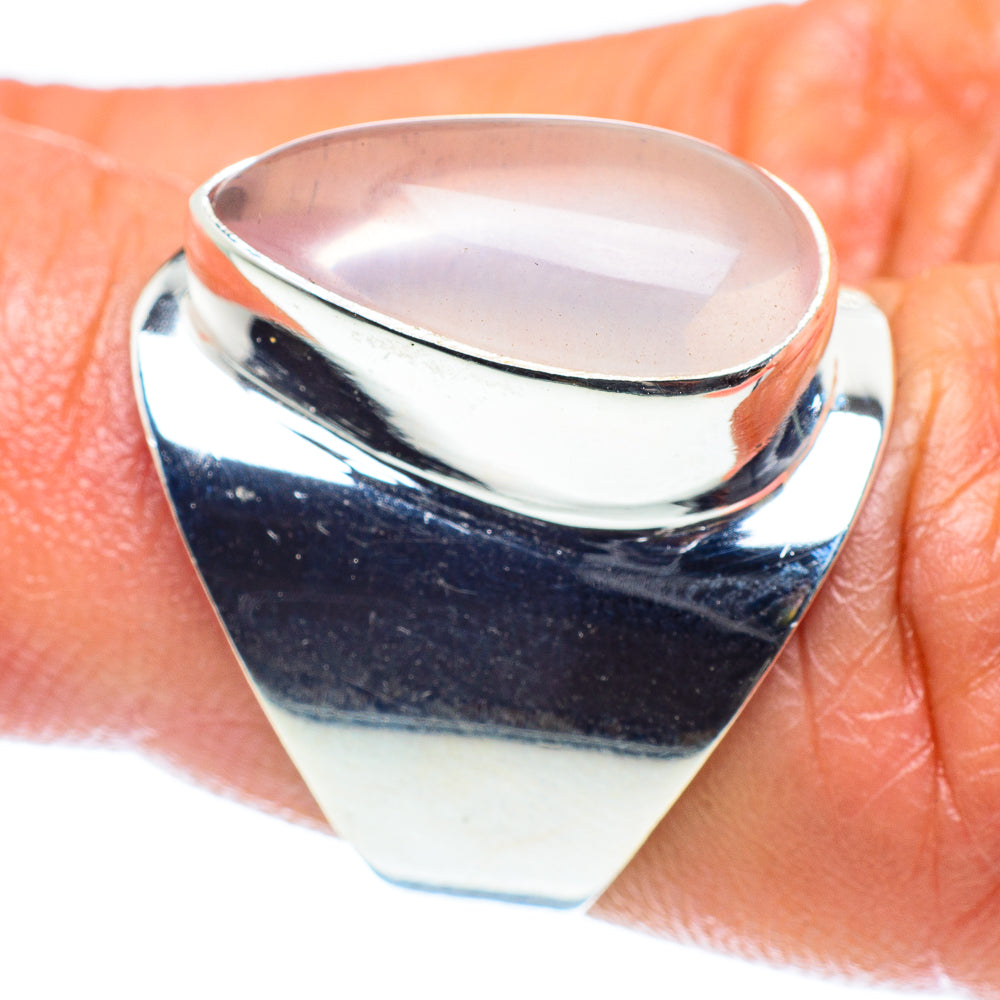 Rose Quartz Rings handcrafted by Ana Silver Co - RING60170
