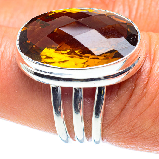 Mandarin Citrine Rings handcrafted by Ana Silver Co - RING60172