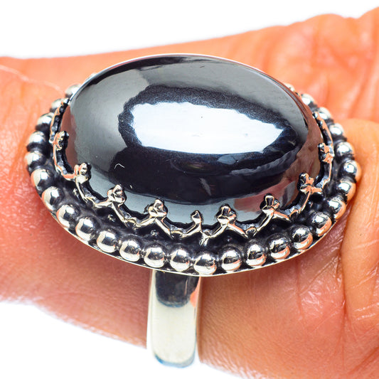 Hematite Rings handcrafted by Ana Silver Co - RING60189