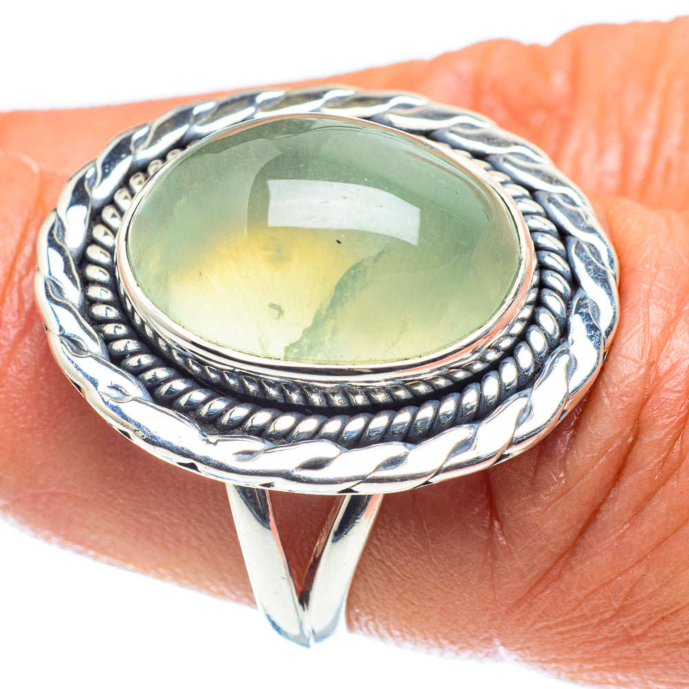 Prehnite Rings handcrafted by Ana Silver Co - RING60194