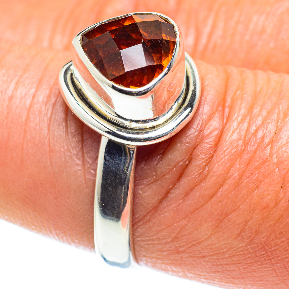 Mandarin Citrine Rings handcrafted by Ana Silver Co - RING60197