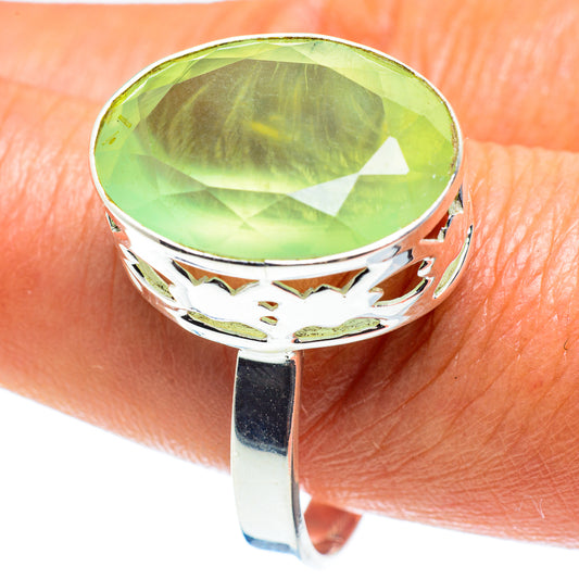 Prehnite Rings handcrafted by Ana Silver Co - RING60198