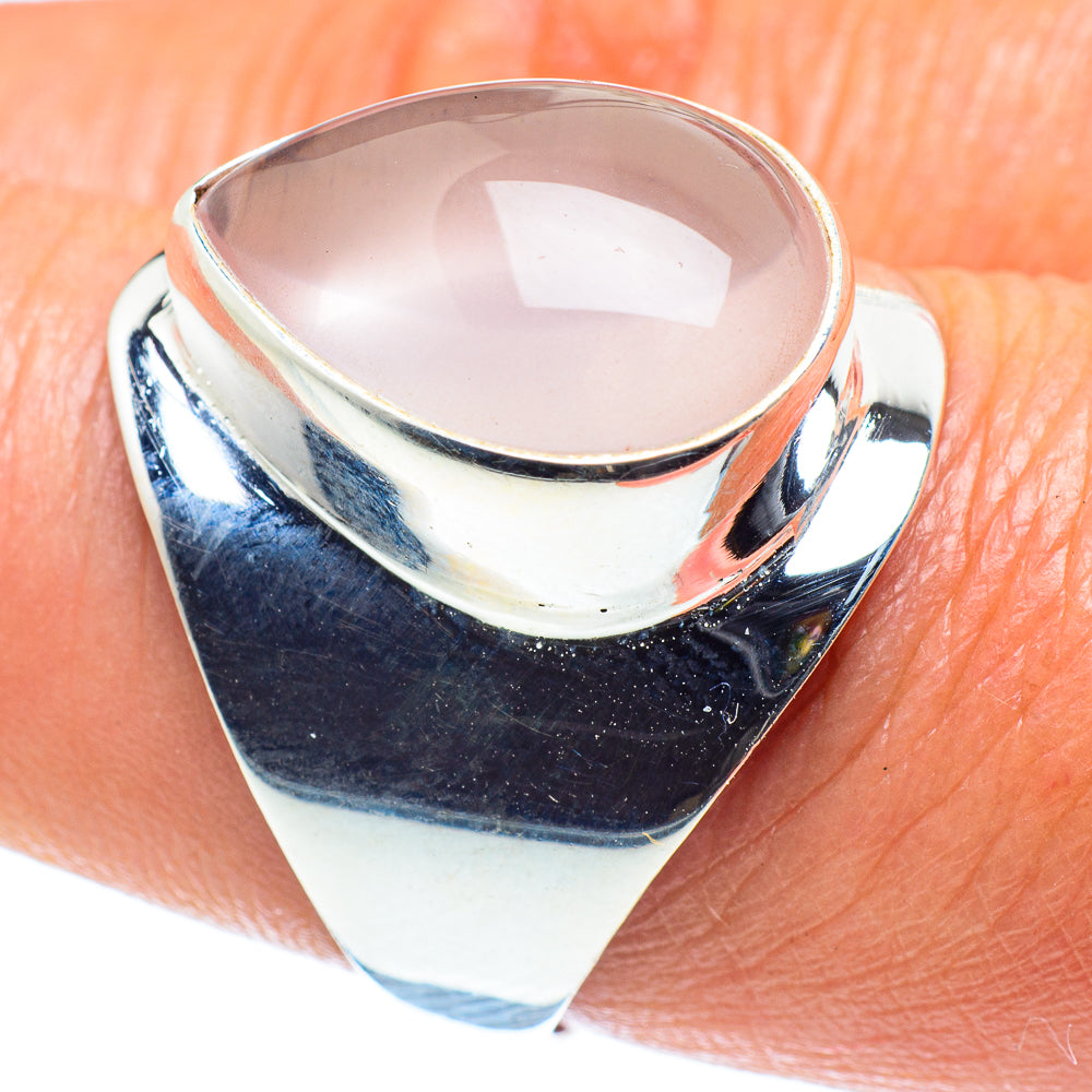 Rose Quartz Rings handcrafted by Ana Silver Co - RING60199