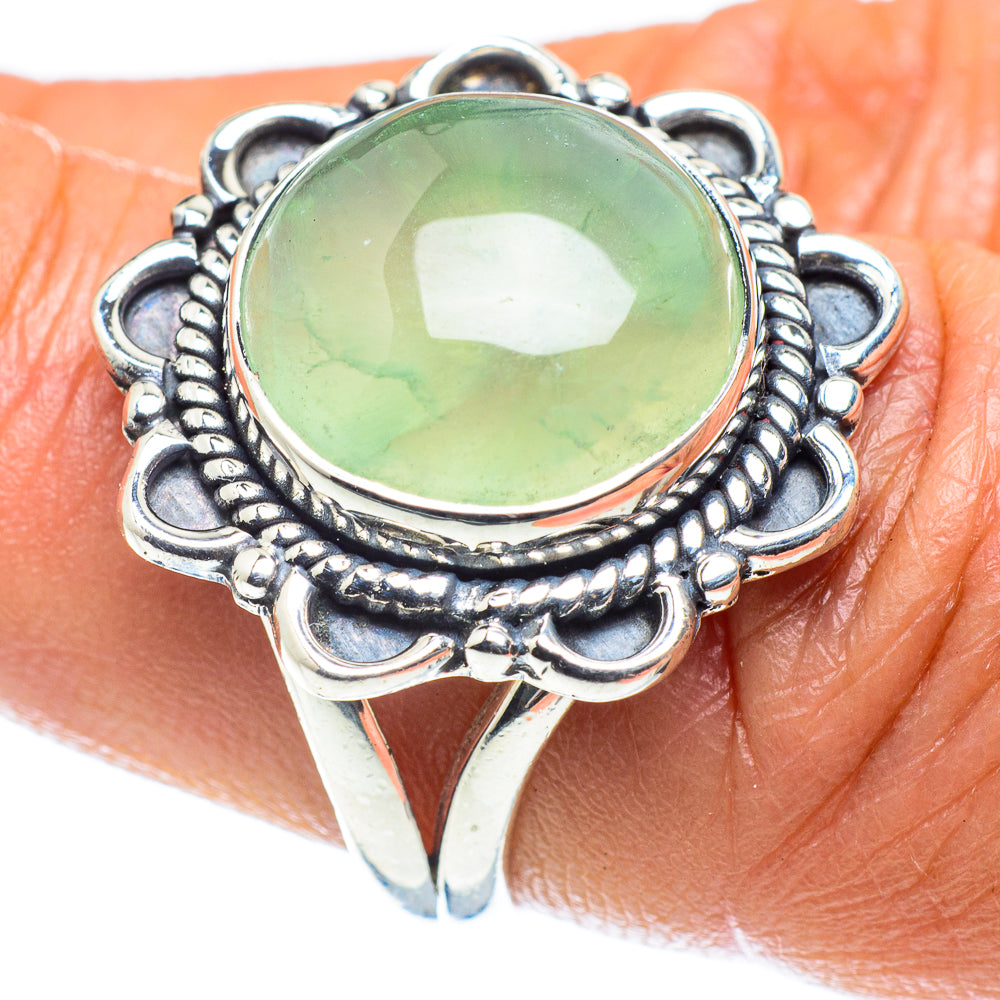 Prehnite Rings handcrafted by Ana Silver Co - RING60201