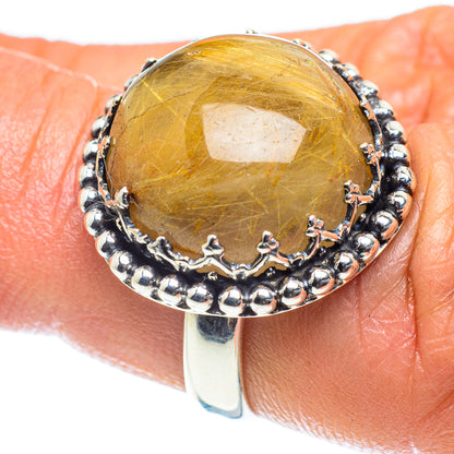 Rutilated Quartz Rings handcrafted by Ana Silver Co - RING60204
