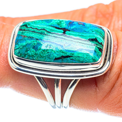 Chrysocolla Rings handcrafted by Ana Silver Co - RING60207