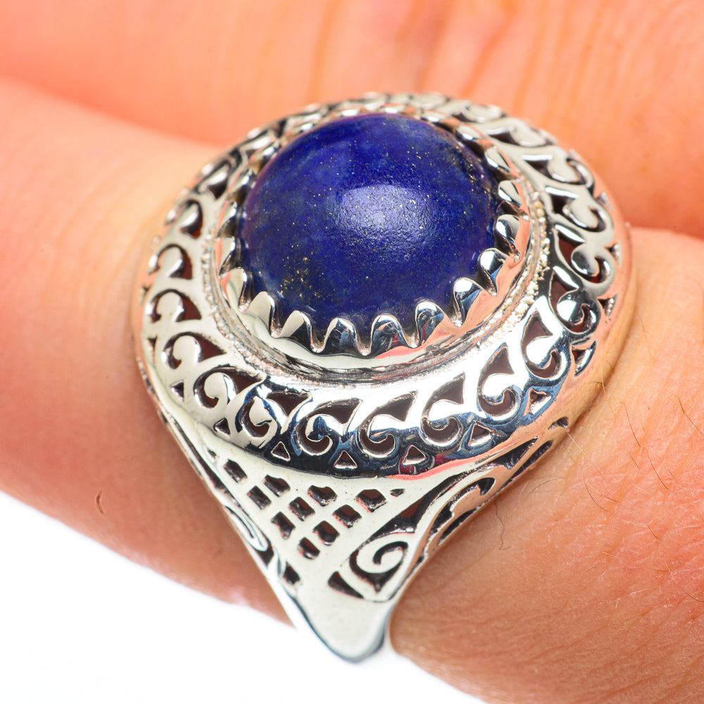 Lapis Lazuli Rings handcrafted by Ana Silver Co - RING60220