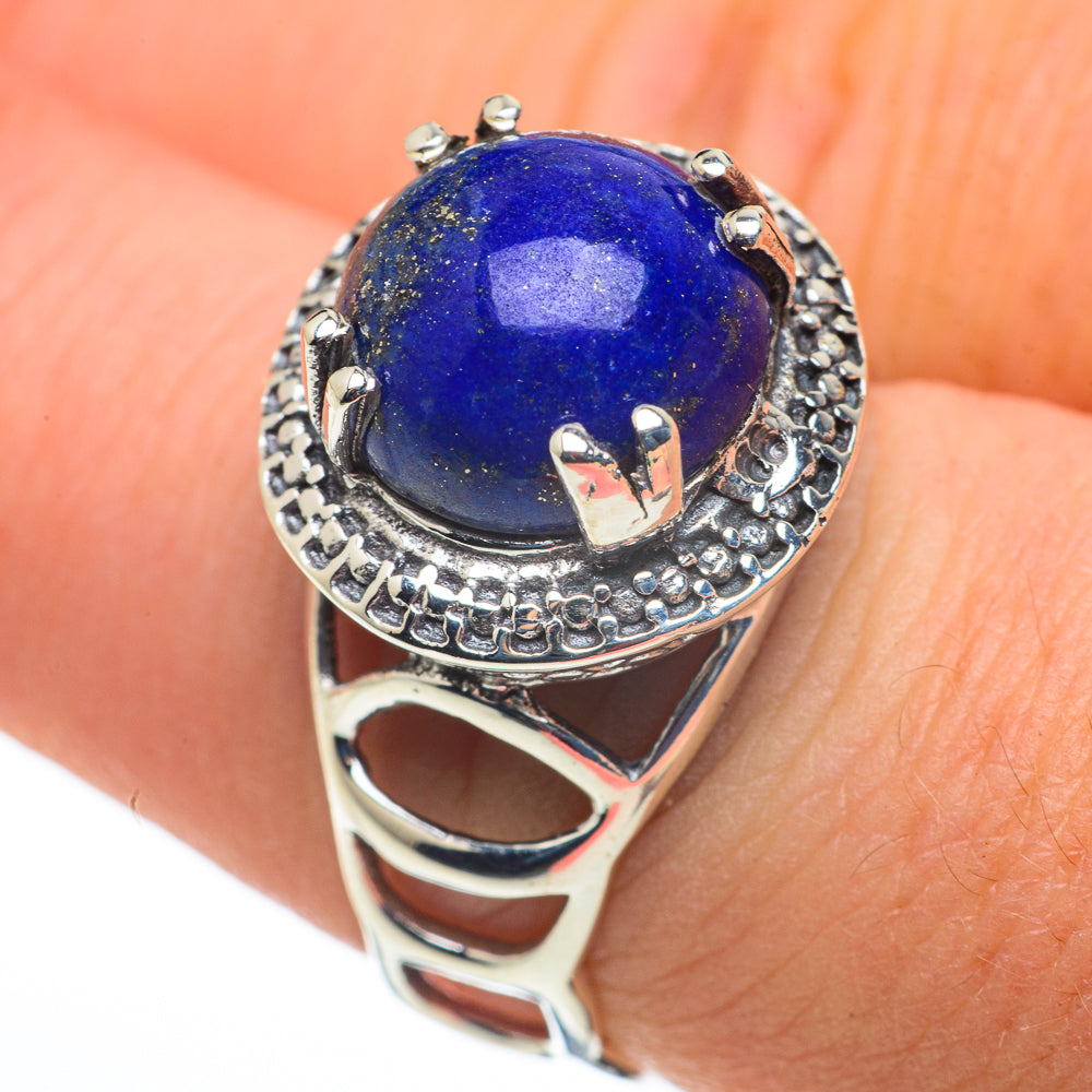 Lapis Lazuli Rings handcrafted by Ana Silver Co - RING60222