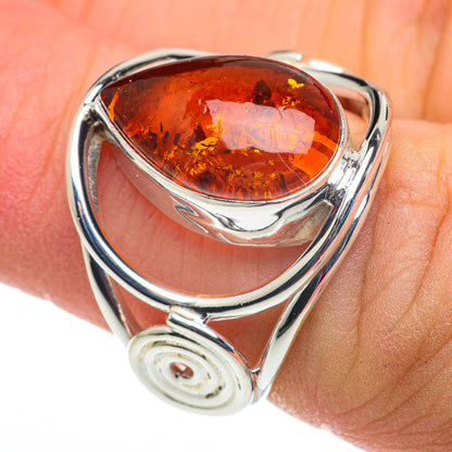 Baltic Amber Rings handcrafted by Ana Silver Co - RING60232