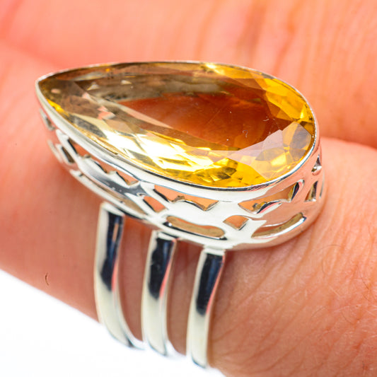 Mandarin Citrine Rings handcrafted by Ana Silver Co - RING60233