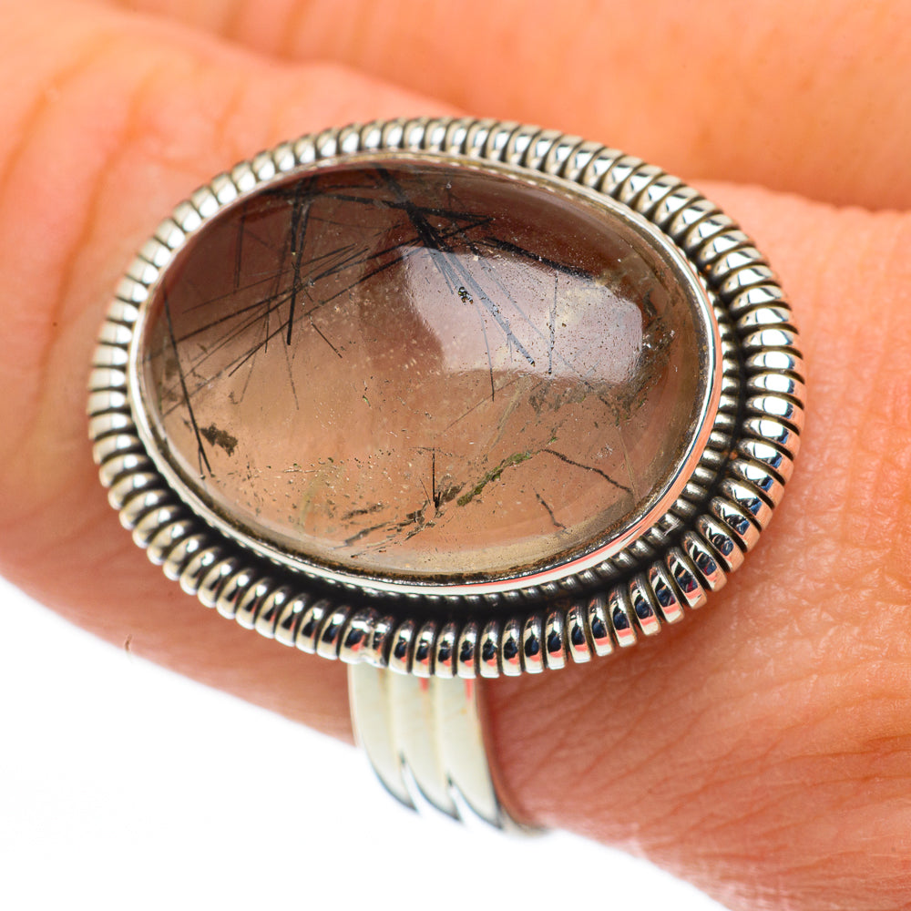 Tourmalinated Quartz Rings handcrafted by Ana Silver Co - RING60249