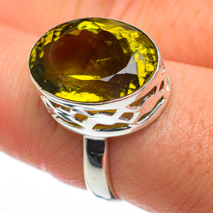 Olive Quartz Rings handcrafted by Ana Silver Co - RING60257