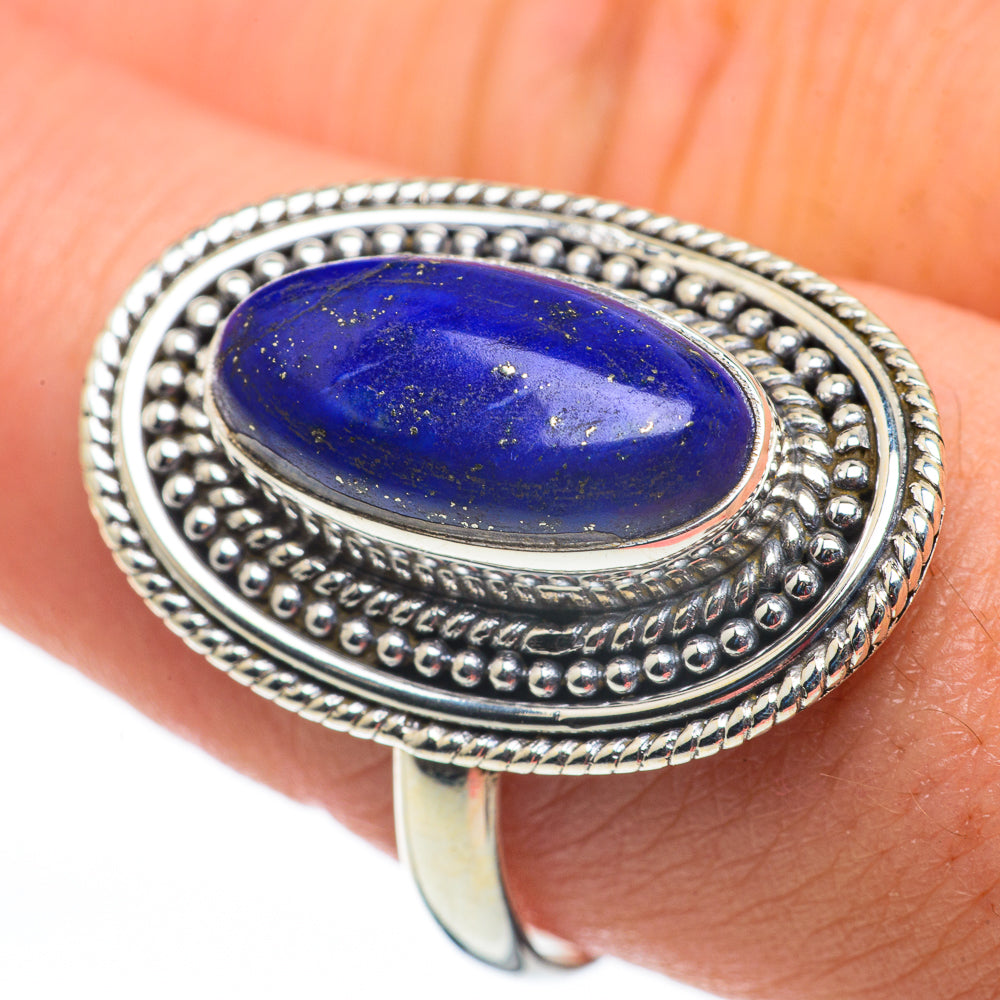 Lapis Lazuli Rings handcrafted by Ana Silver Co - RING60262