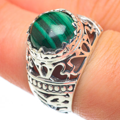 Malachite Rings handcrafted by Ana Silver Co - RING60269