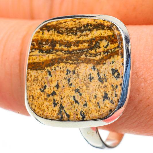 Picture Jasper Rings handcrafted by Ana Silver Co - RING60270