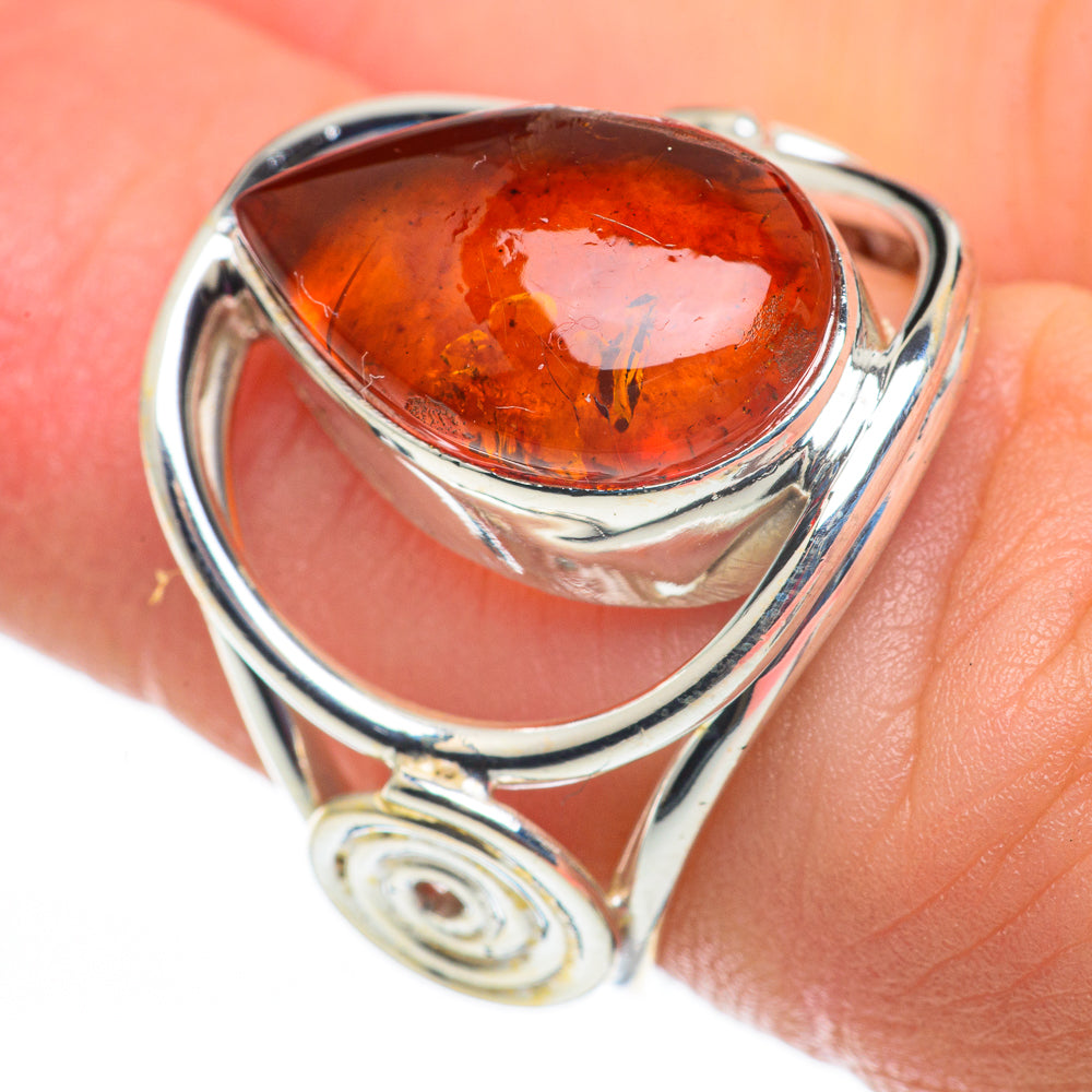 Baltic Amber Rings handcrafted by Ana Silver Co - RING60272