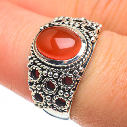 Carnelian Rings handcrafted by Ana Silver Co - RING60273