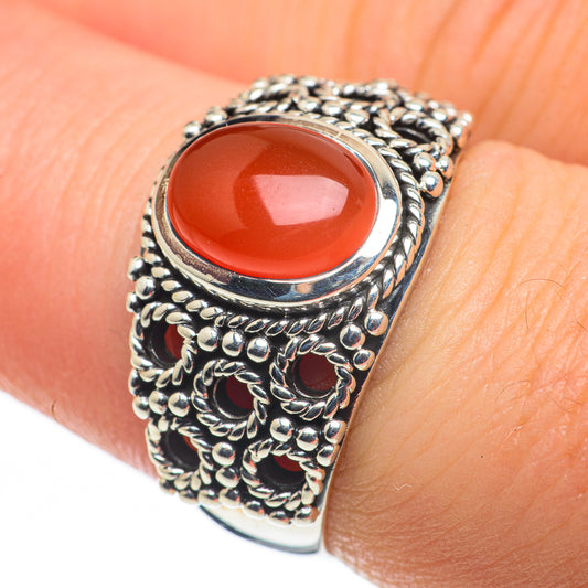 Carnelian Rings handcrafted by Ana Silver Co - RING60273
