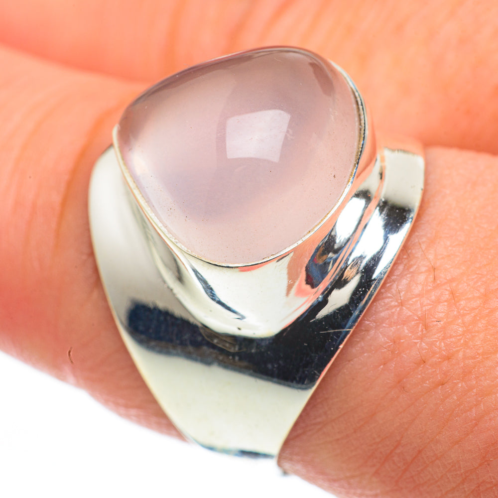 Rose Quartz Rings handcrafted by Ana Silver Co - RING60275