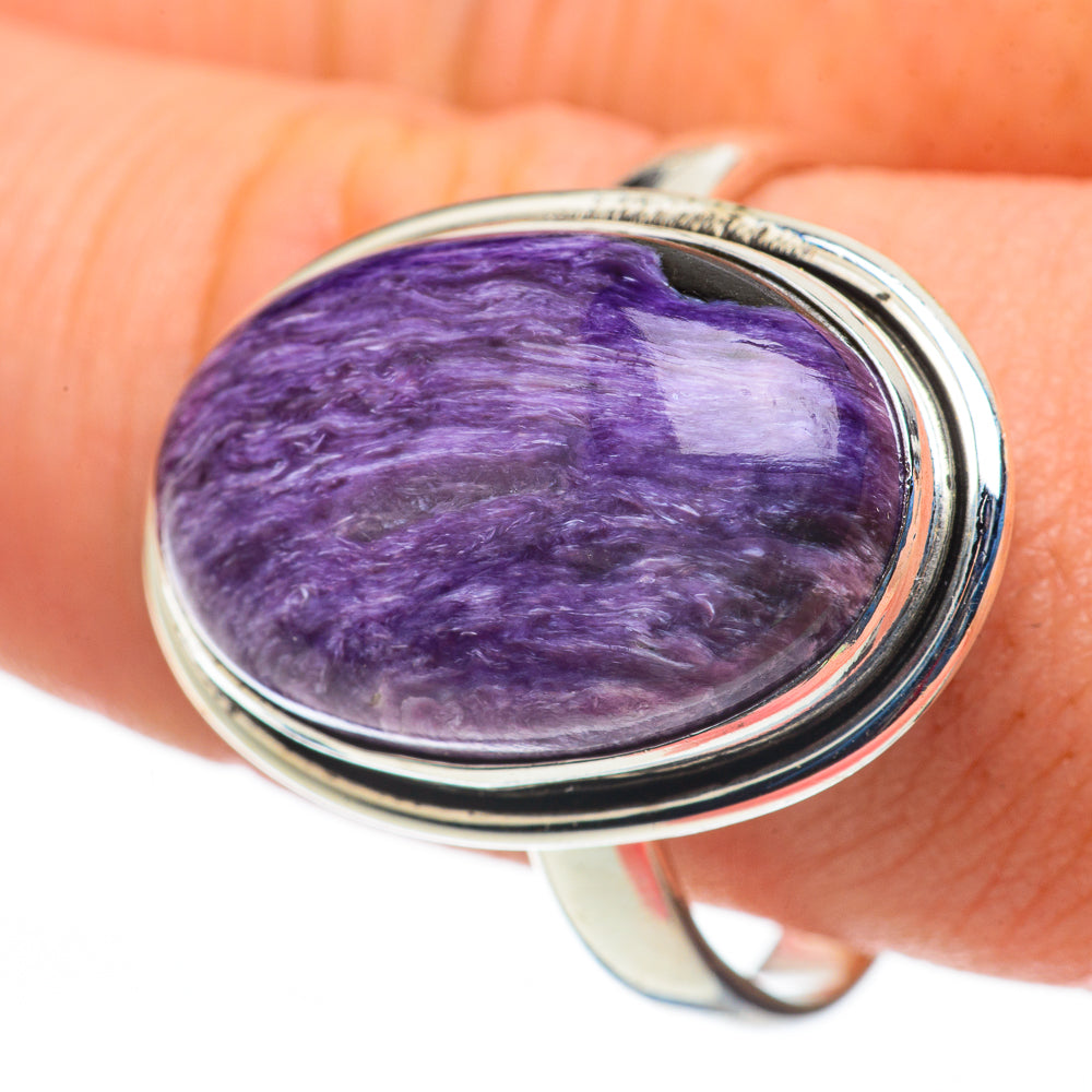 Charoite Rings handcrafted by Ana Silver Co - RING60281