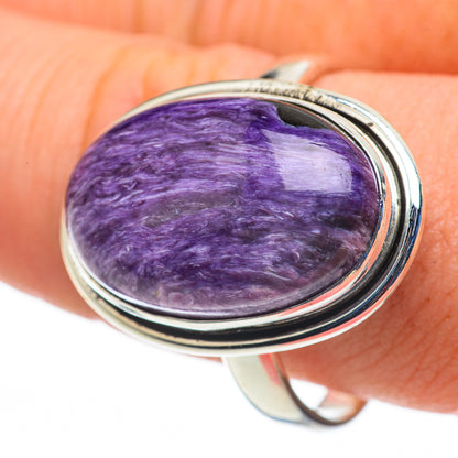 Charoite Rings handcrafted by Ana Silver Co - RING60281